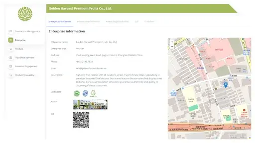 Agriculture product traceability