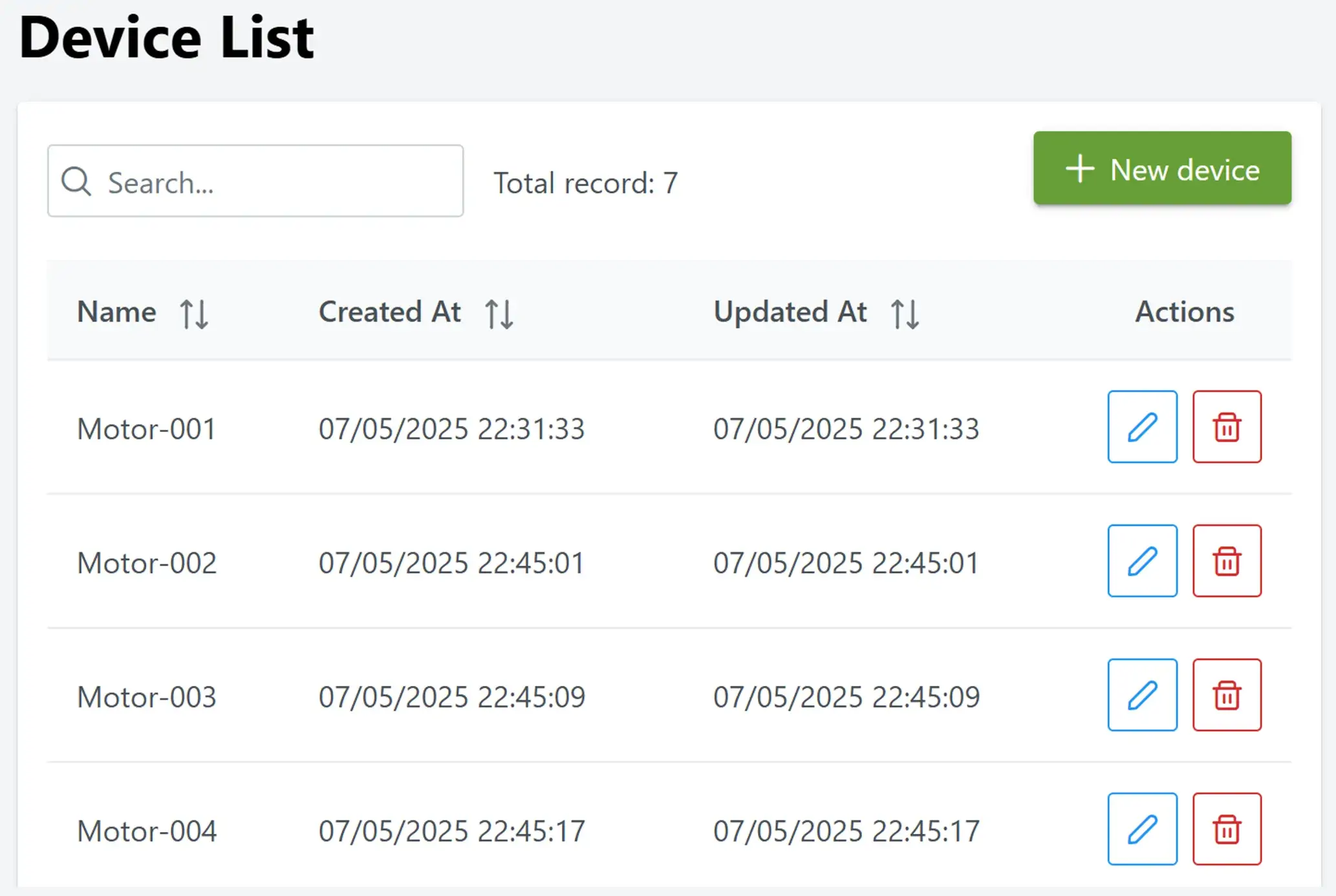 Device management feature