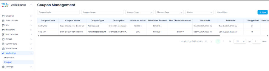 Promotion - Coupon - Voucher Engine