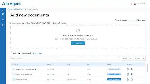 AI-Powered CV and Job Description Parsing
